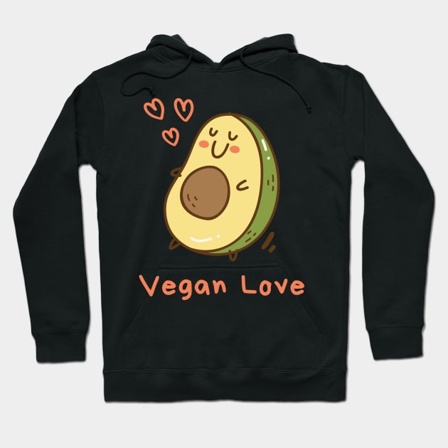 Vegan Lover Design Hoodie by neverland-gifts
